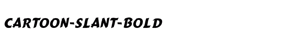 font Cartoon-Slant-Bold download