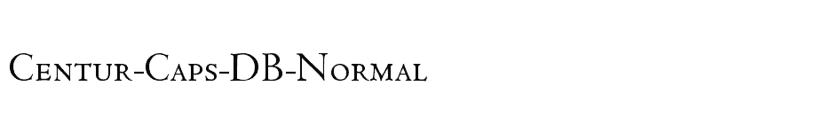 font Centur-Caps-DB-Normal download