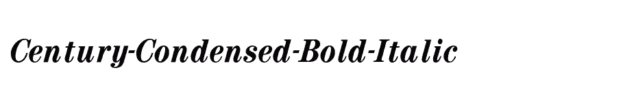 font Century-Condensed-Bold-Italic download