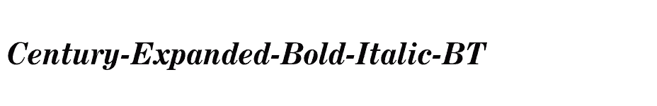 font Century-Expanded-Bold-Italic-BT download