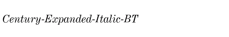 font Century-Expanded-Italic-BT download