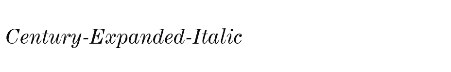 font Century-Expanded-Italic download
