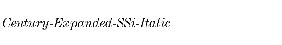 font Century-Expanded-SSi-Italic download