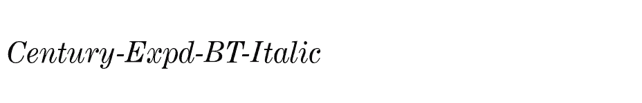 font Century-Expd-BT-Italic download