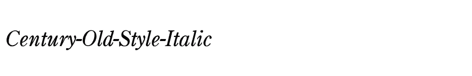 font Century-Old-Style-Italic download