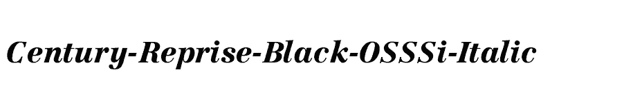 font Century-Reprise-Black-OSSSi-Italic download