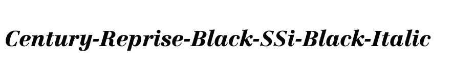 font Century-Reprise-Black-SSi-Black-Italic download
