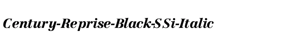 font Century-Reprise-Black-SSi-Italic download