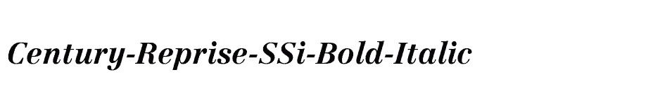 font Century-Reprise-SSi-Bold-Italic download