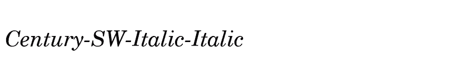 font Century-SW-Italic-Italic download
