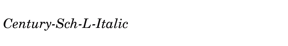 font Century-Sch-L-Italic download