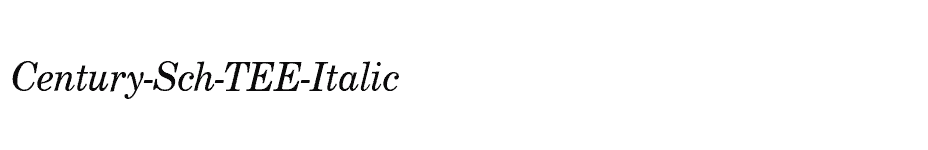 font Century-Sch-TEE-Italic download