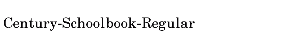 font Century-Schoolbook-Regular download