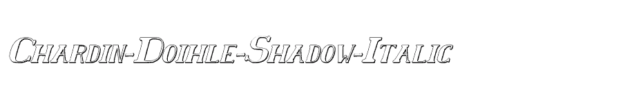 font Chardin-Doihle-Shadow-Italic download