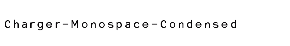 font Charger-Monospace-Condensed download