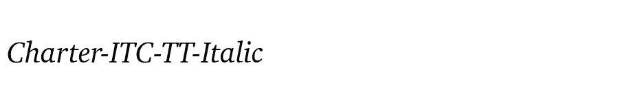 font Charter-ITC-TT-Italic download