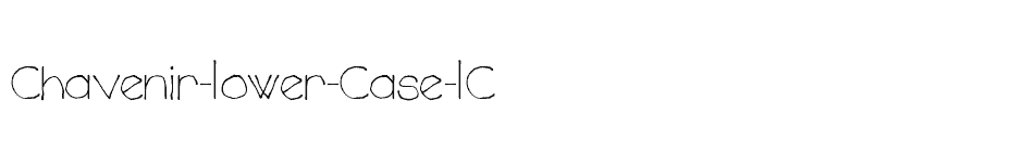 font Chavenir-Lower-Case-LC download