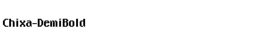 font Chixa-DemiBold download