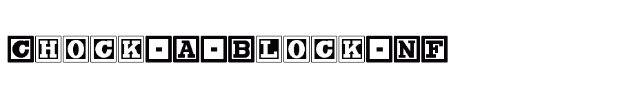 font Chock-A-Block-NF download