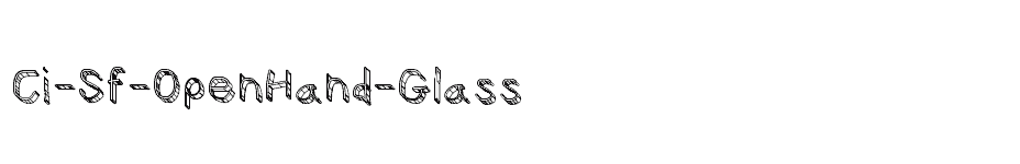 font Ci-Sf-OpenHand-Glass download