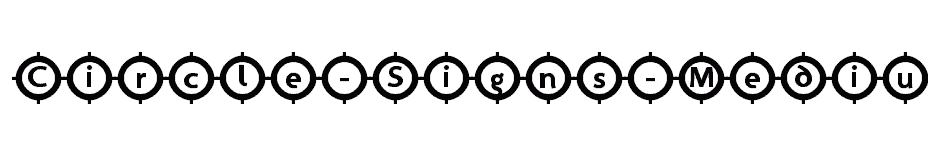 font Circle-Signs-Medium download