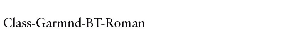 font Class-Garmnd-BT-Roman download