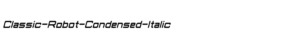 font Classic-Robot-Condensed-Italic download
