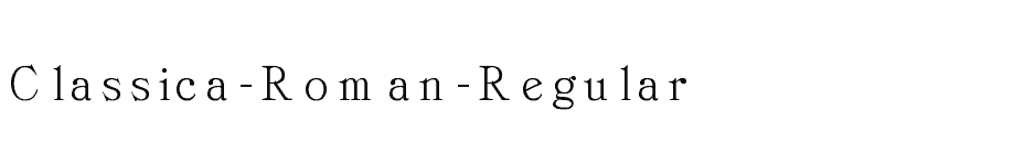 font Classica-Roman-Regular download