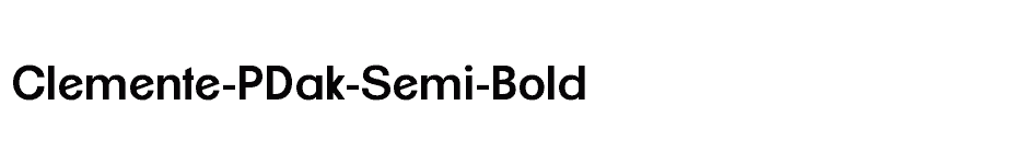 font Clemente-PDak-Semi-Bold download