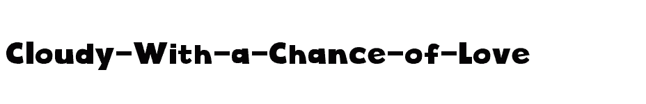 font Cloudy-With-a-Chance-of-Love download