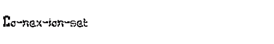 font Co-nex-ion-set download
