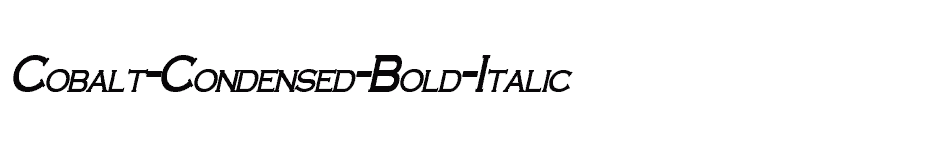 font Cobalt-Condensed-Bold-Italic download