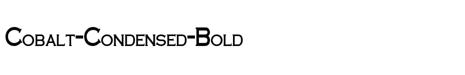 font Cobalt-Condensed-Bold download