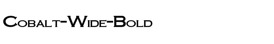 font Cobalt-Wide-Bold download