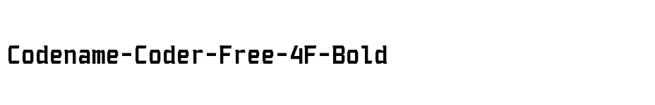 font Codename-Coder-Free-4F-Bold download
