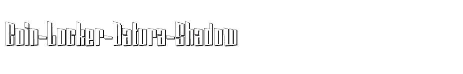 font Coin-Locker-Datura-Shadow download