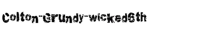 font Colton-Grundy-wicked6th download