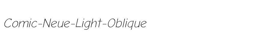 font Comic-Neue-Light-Oblique download