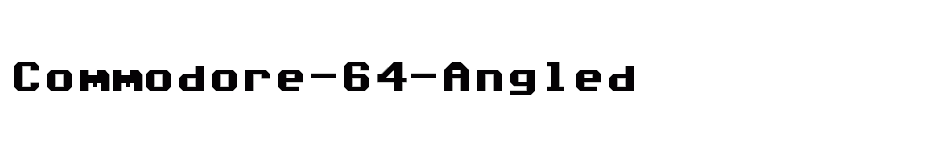font Commodore-64-Angled download