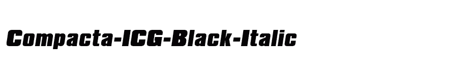 font Compacta-ICG-Black-Italic download
