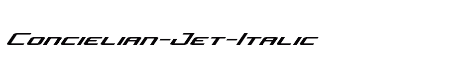 font Concielian-Jet-Italic download