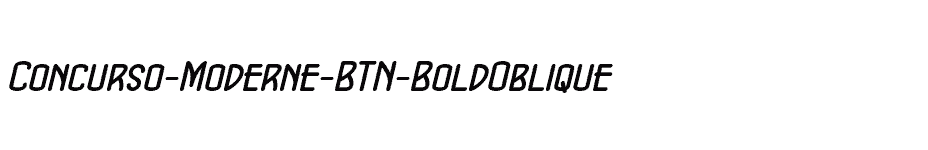 font Concurso-Moderne-BTN-BoldOblique download