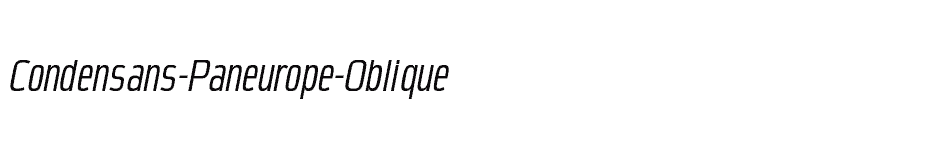 font Condensans-Paneurope-Oblique download