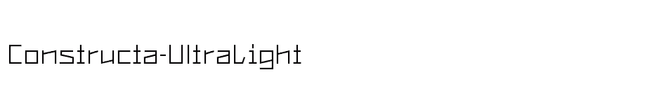 font Constructa-UltraLight download