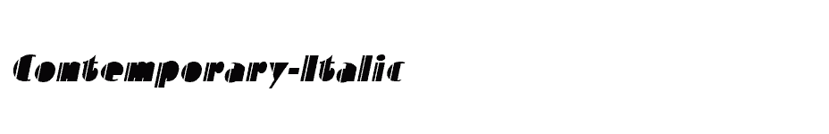 font Contemporary-Italic download