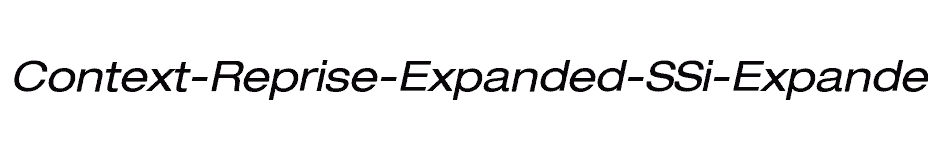 font Context-Reprise-Expanded-SSi-Expanded-Italic download
