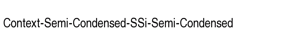 font Context-Semi-Condensed-SSi-Semi-Condensed download