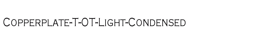 font Copperplate-T-OT-Light-Condensed download