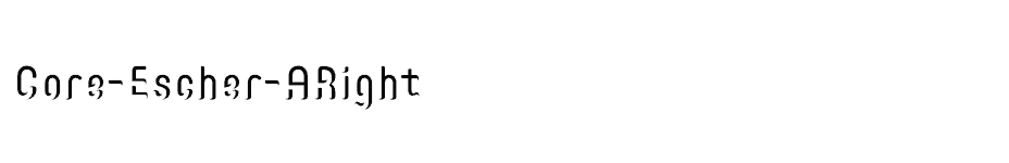 font Core-Escher-ARight download