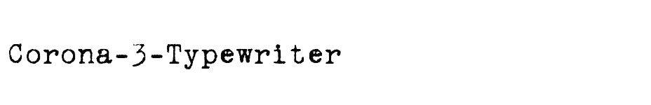 font Corona-3-Typewriter download